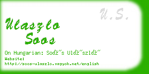 ulaszlo soos business card